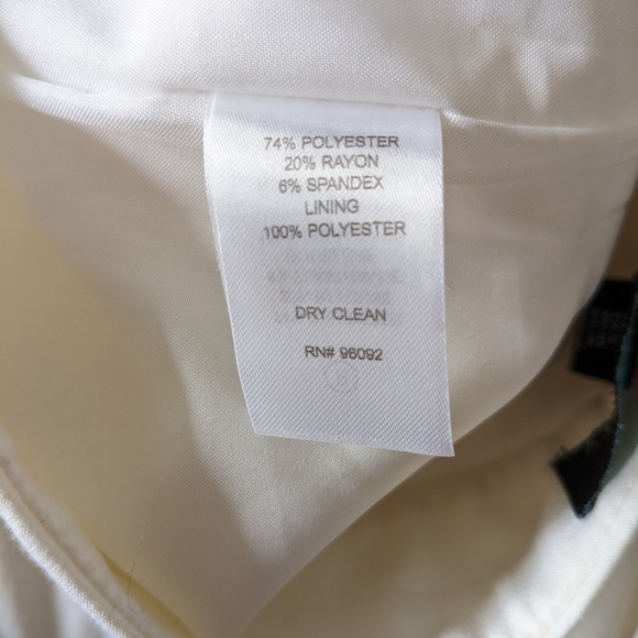 Cynthia Rowley white pleated wide legs pants - Picture 5 of 9